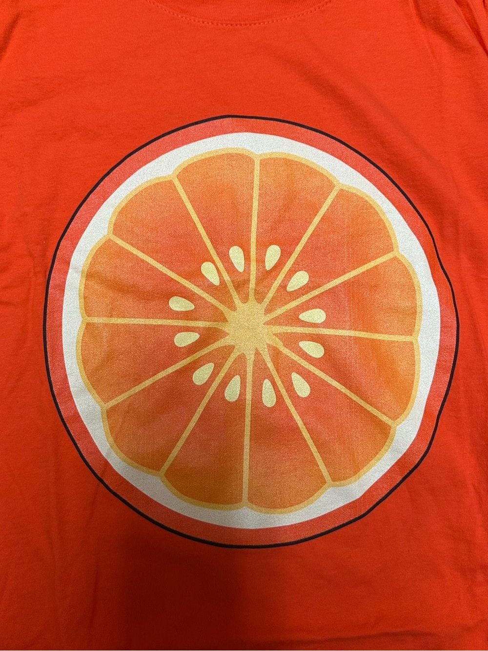 Port and Company - Women’s Orange Graphic Citrus Tee -  Size Medium - Picture 3 of 6
